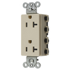 Hubbell Wiring Device-Kellems Extra Heavy Duty SNAPConnect Decorator Receptacles SNAP2162IA